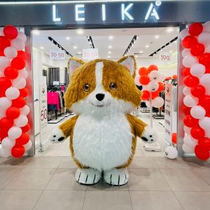 Mascot bông Chó Laika